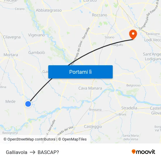 Galliavola to BASCAP? map