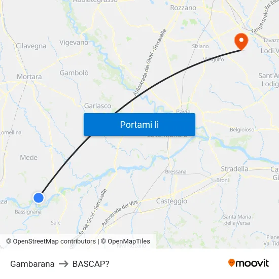 Gambarana to BASCAP? map