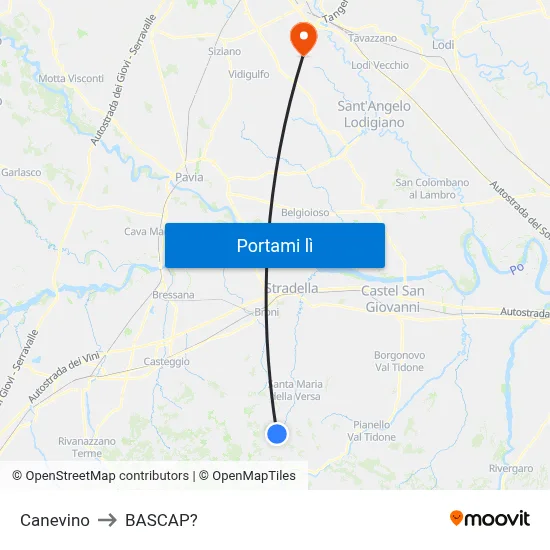 Canevino to BASCAP? map