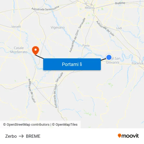 Zerbo to BREME map