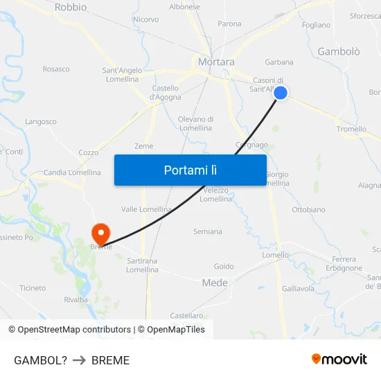 GAMBOL? to BREME map