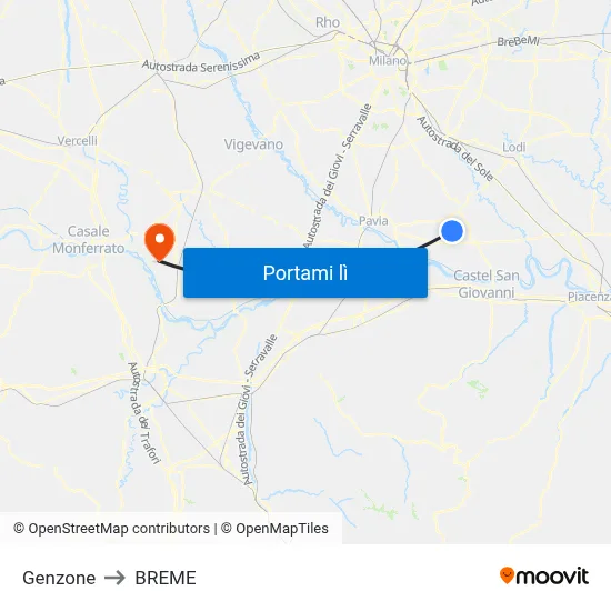 Genzone to BREME map