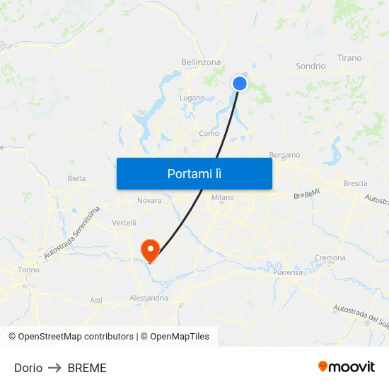 Dorio to BREME map