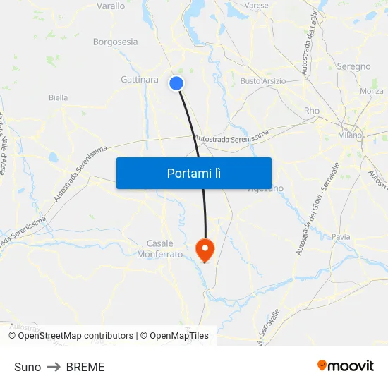 Suno to BREME map
