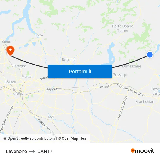 Lavenone to CANT? map