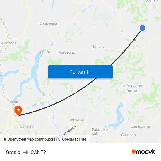 Grosio to CANT? map