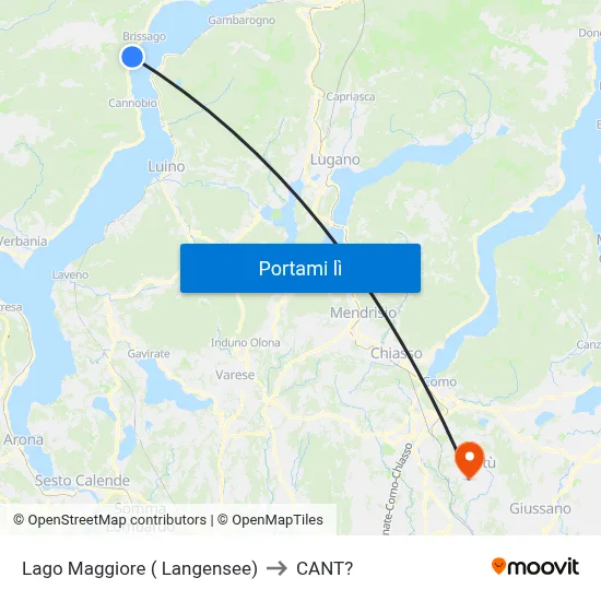 Lago Maggiore ( Langensee) to CANT? map