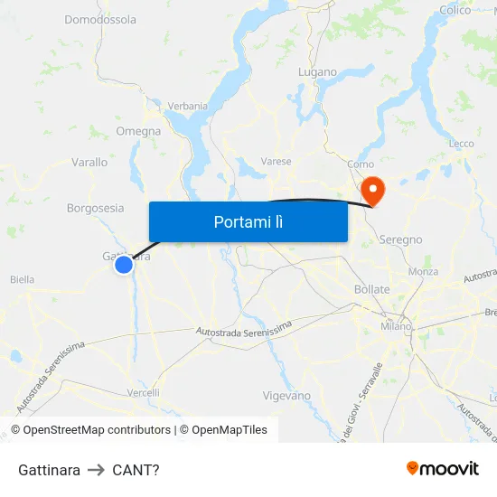 Gattinara to CANT? map