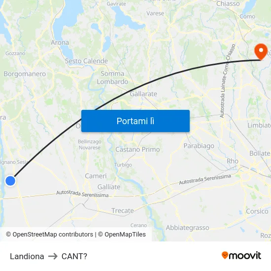 Landiona to CANT? map