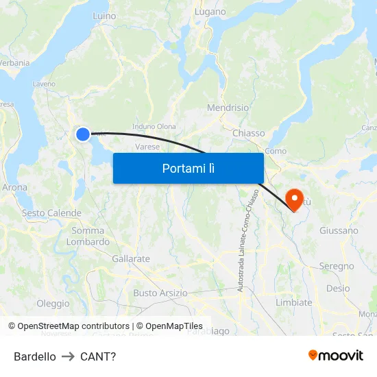 Bardello to CANT? map