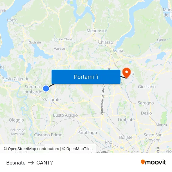 Besnate to CANT? map