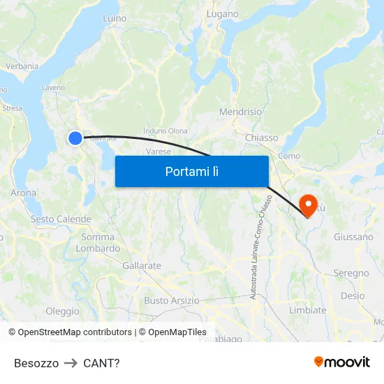 Besozzo to CANT? map