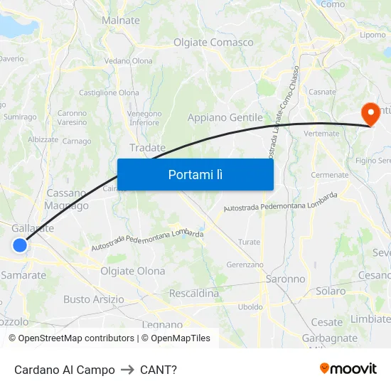 Cardano Al Campo to CANT? map