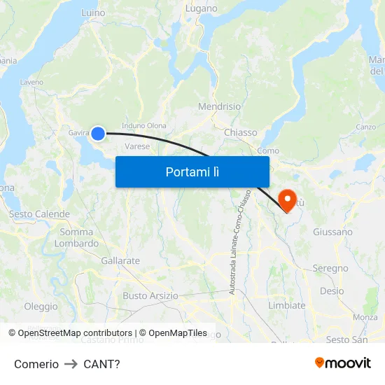 Comerio to CANT? map