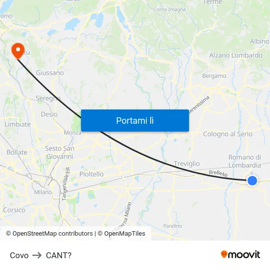 Covo to CANT? map