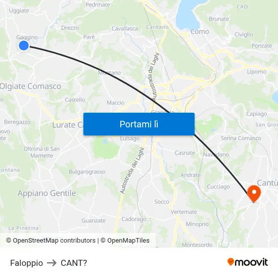 Faloppio to CANT? map
