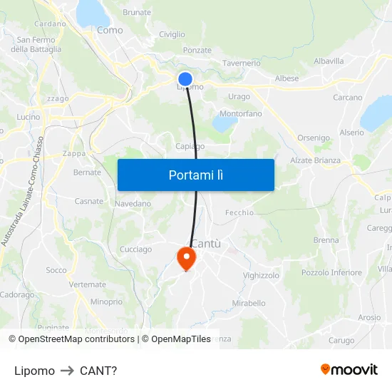 Lipomo to CANT? map