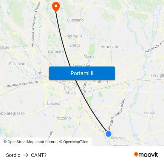 Sordio to CANT? map