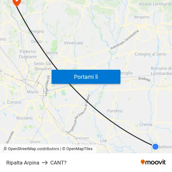 Ripalta Arpina to CANT? map