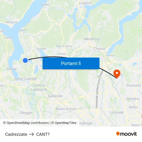 Cadrezzate to CANT? map