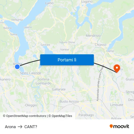 Arona to CANT? map