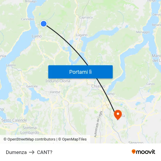 Dumenza to CANT? map