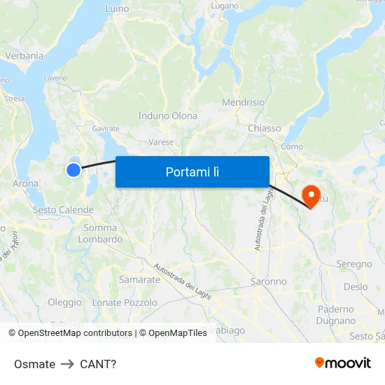 Osmate to CANT? map