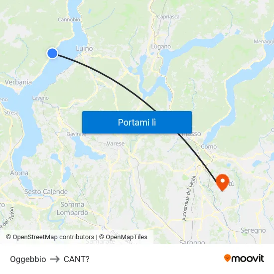 Oggebbio to CANT? map