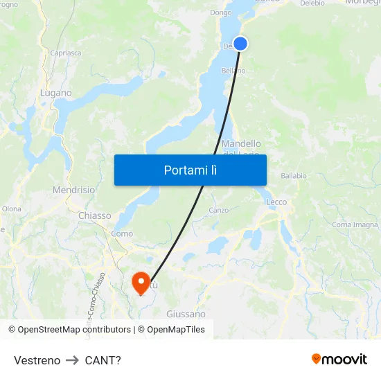 Vestreno to CANT? map