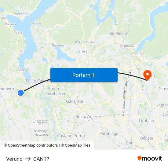 Veruno to CANT? map