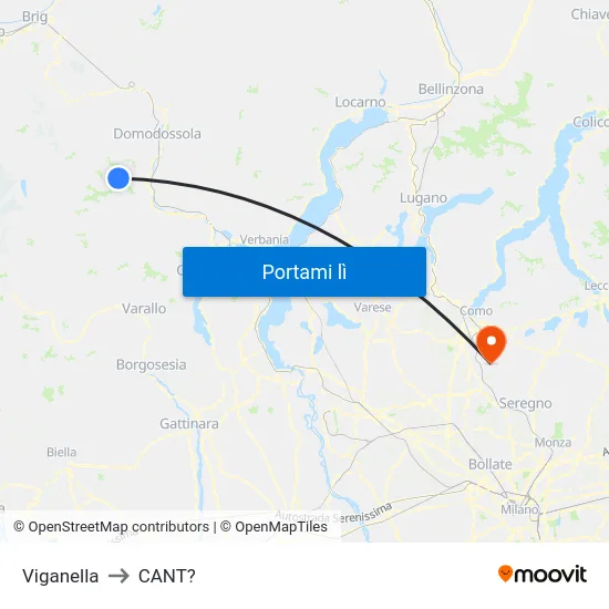 Viganella to CANT? map
