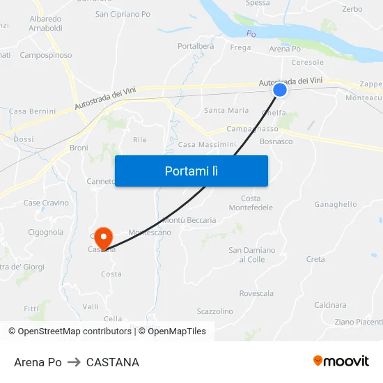 Arena Po to CASTANA map