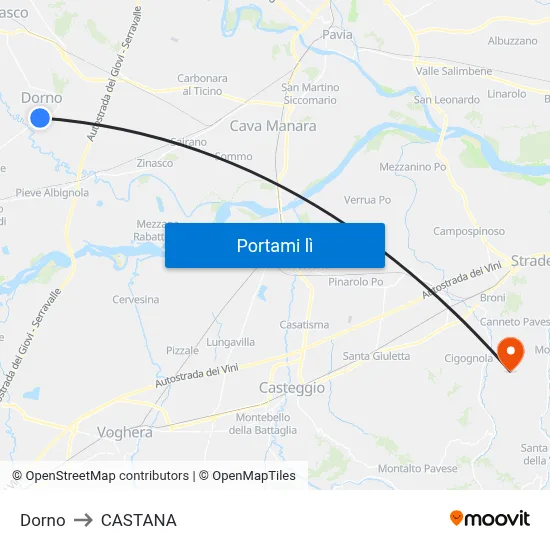 Dorno to CASTANA map