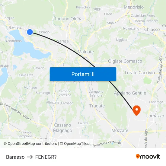 Barasso to FENEGR? map