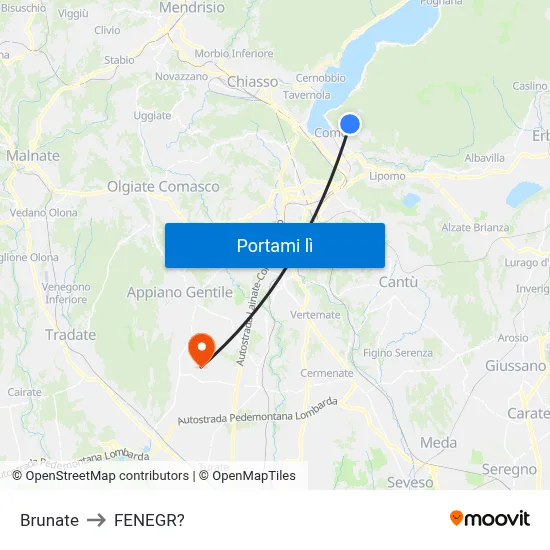 Brunate to FENEGR? map