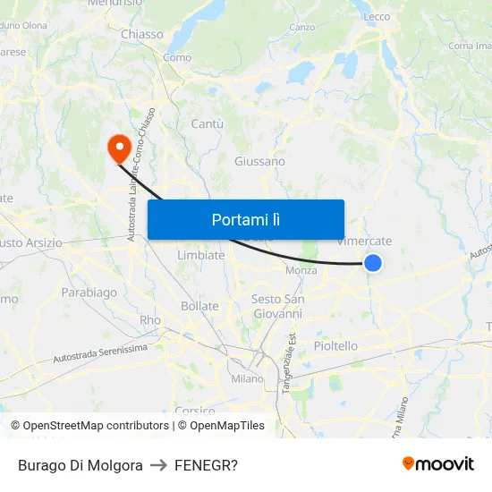 Burago Di Molgora to FENEGR? map
