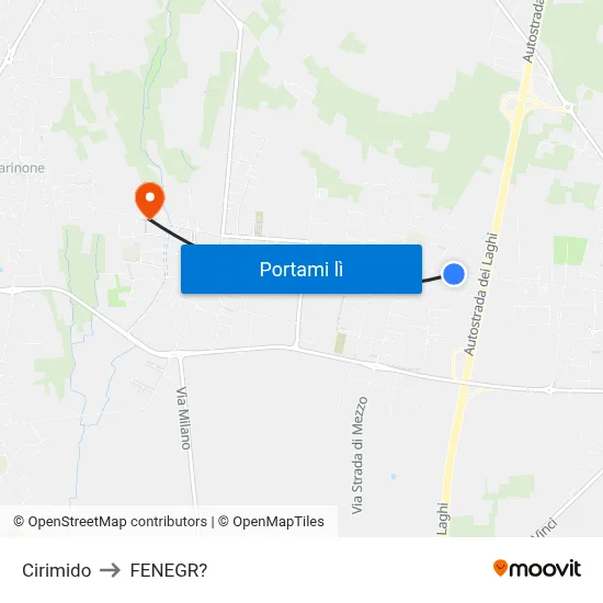 Cirimido to FENEGR? map
