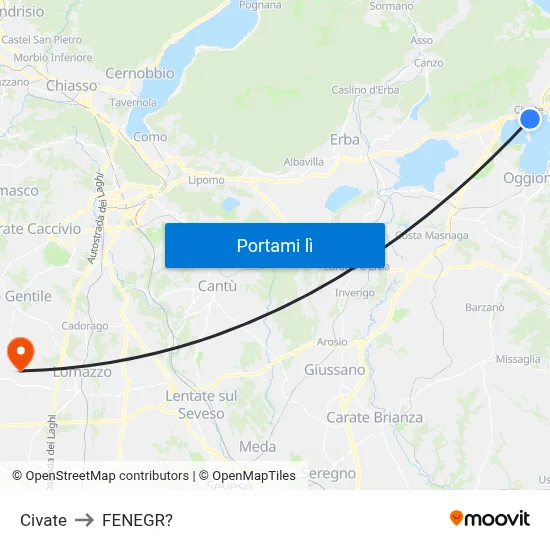 Civate to FENEGR? map