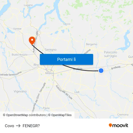 Covo to FENEGR? map