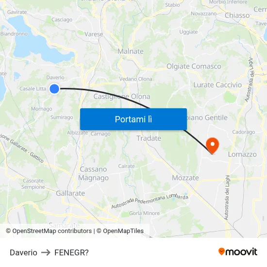 Daverio to FENEGR? map