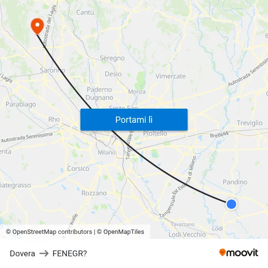 Dovera to FENEGR? map