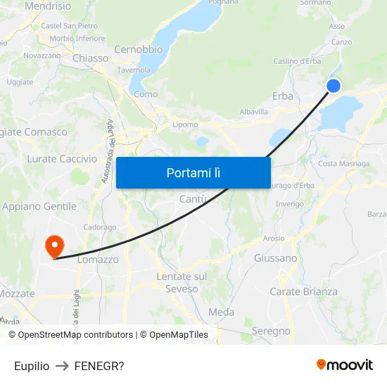 Eupilio to FENEGR? map