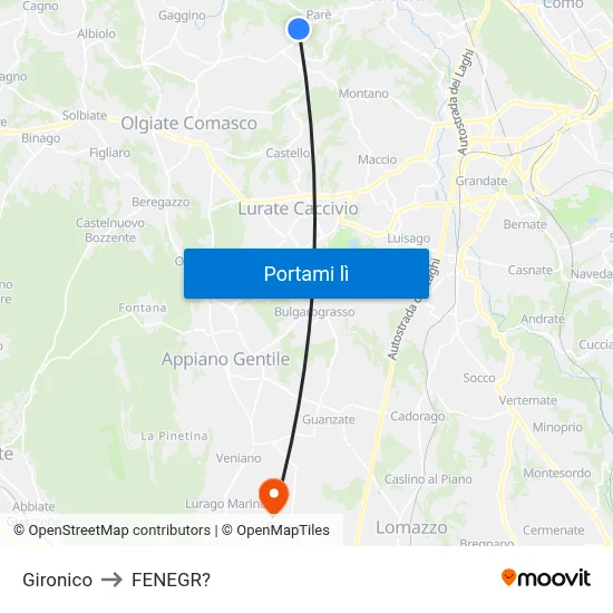 Gironico to FENEGR? map