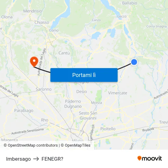 Imbersago to FENEGR? map