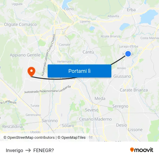 Inverigo to FENEGR? map