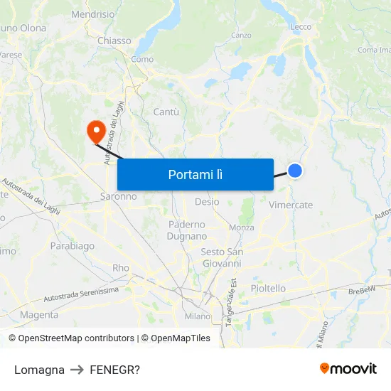 Lomagna to FENEGR? map