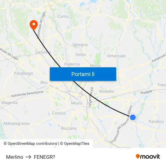 Merlino to FENEGR? map