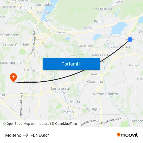 Molteno to FENEGR? map