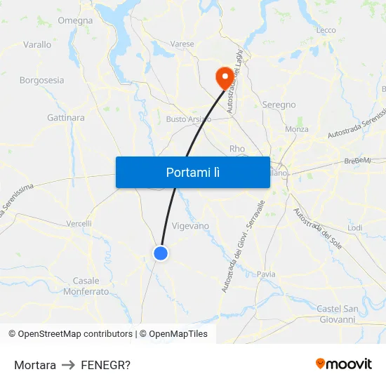Mortara to FENEGR? map