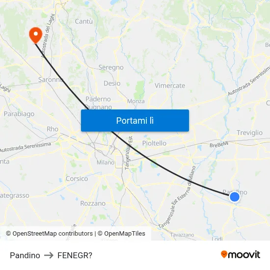 Pandino to FENEGR? map